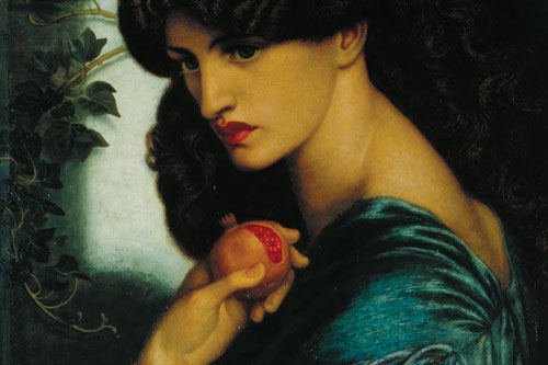 Proserpine, 1874, by Dante Gabriel Rossetti, with Jane Morris as model