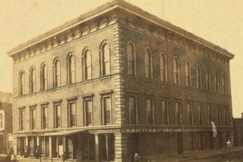 photo of Mercantile Library Hall, ca. 1870