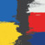graphic of flags of Ukraine and Russia
