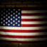 spotlight on an American flag