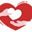 hands and heart representing love and giving
