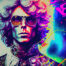 illustration of rock and roll musician
