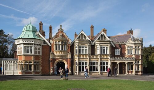 Bletchley Park in mid day with tourists
