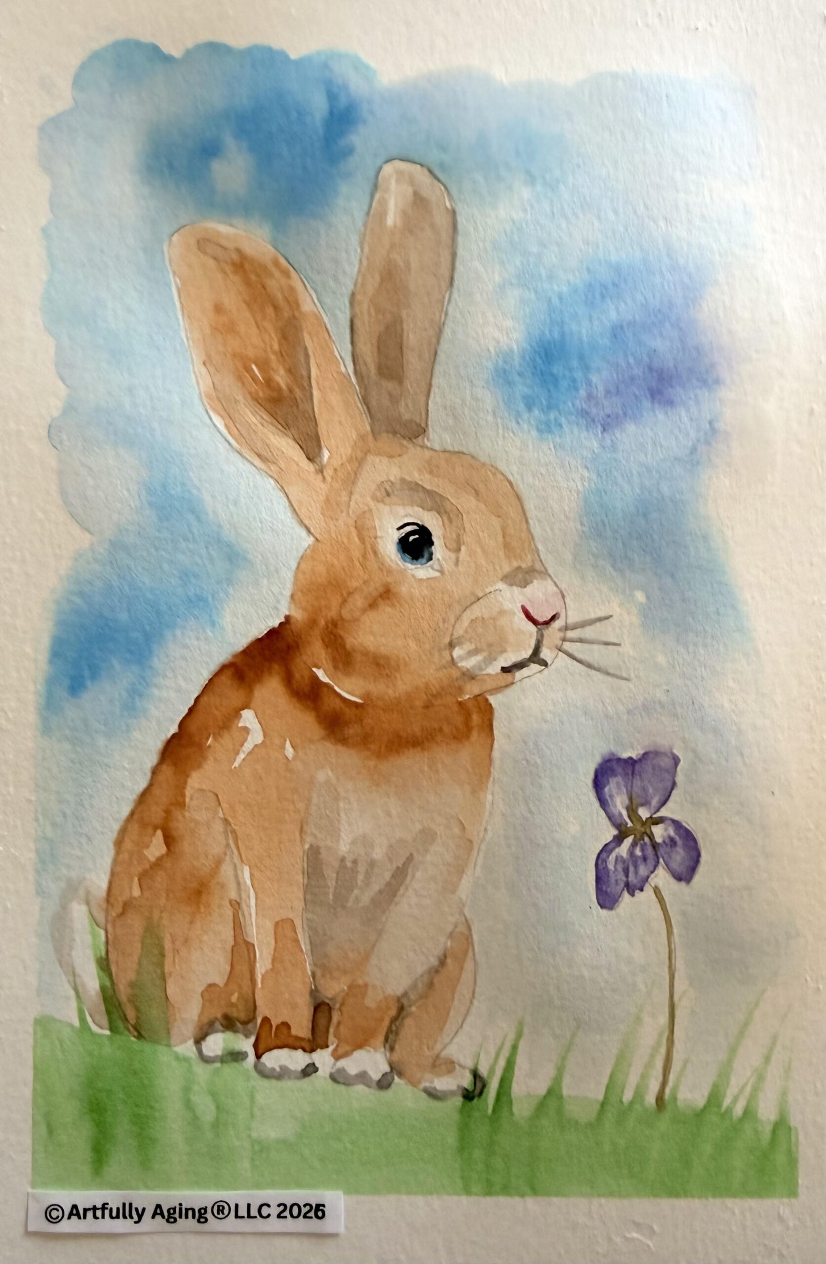 Beginners Watercolor: Spring Bunny – St. Louis Oasis Store